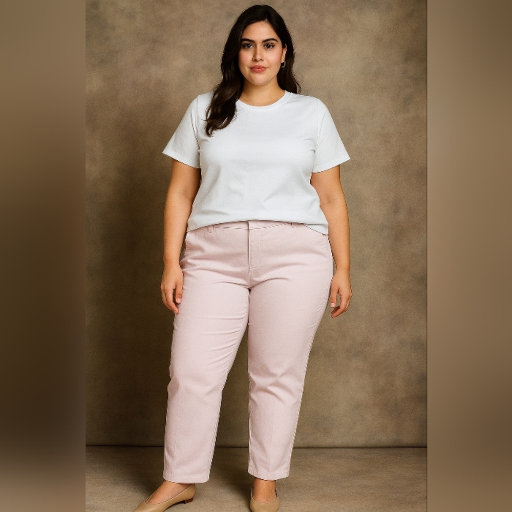 J.Crew Capri Chino Lilac Pants Sz 8